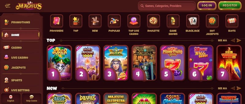 Découvrez les Offres et Les Bonnes Promotions du Magius Casino en Ligne à France